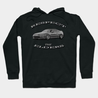 Honda Prelude Black/White 'Respect The Elders' Hoodie